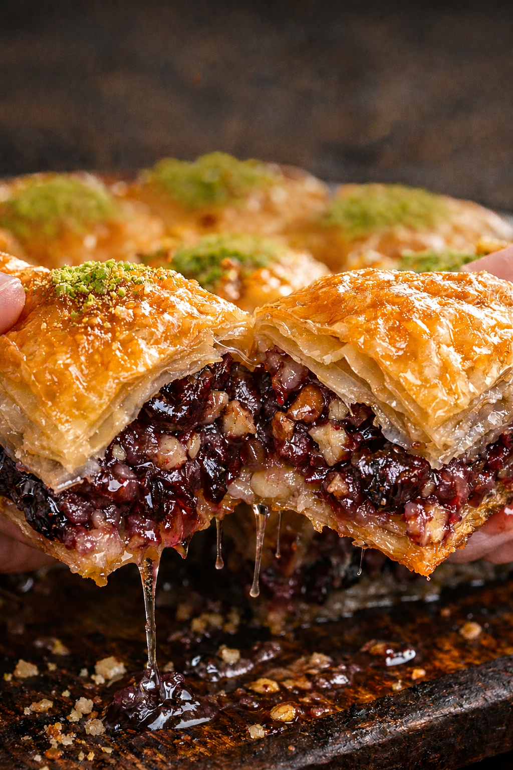 Mürdüm Erikli ve Cevizli Baklava (1kg)